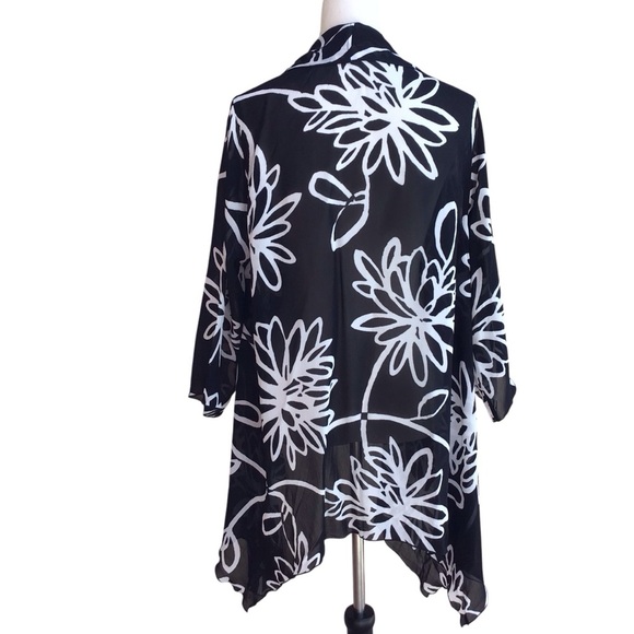 Carolina Rose Wildflower Georgette Swing Cardigan - Picture 5 of 7